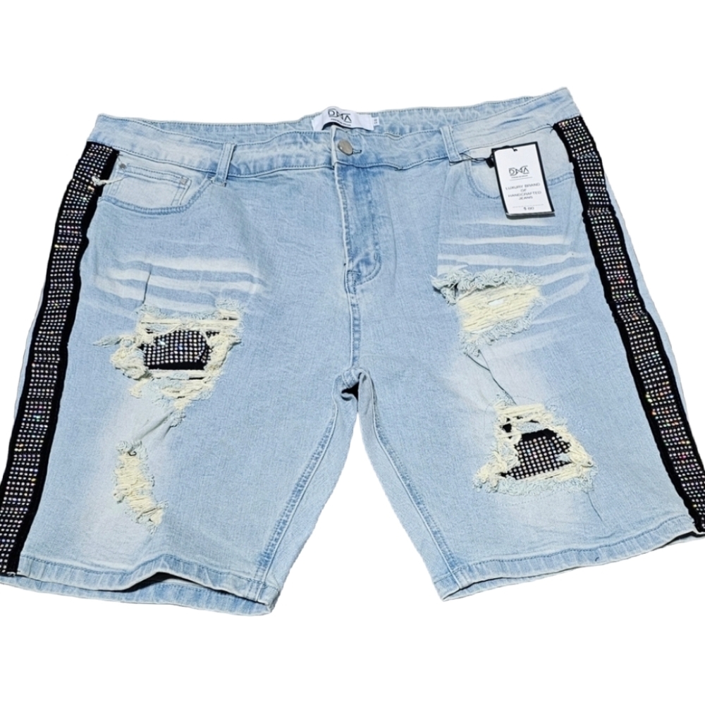 NWT Women's DNA Distressed Rhinestone Denim Shorts